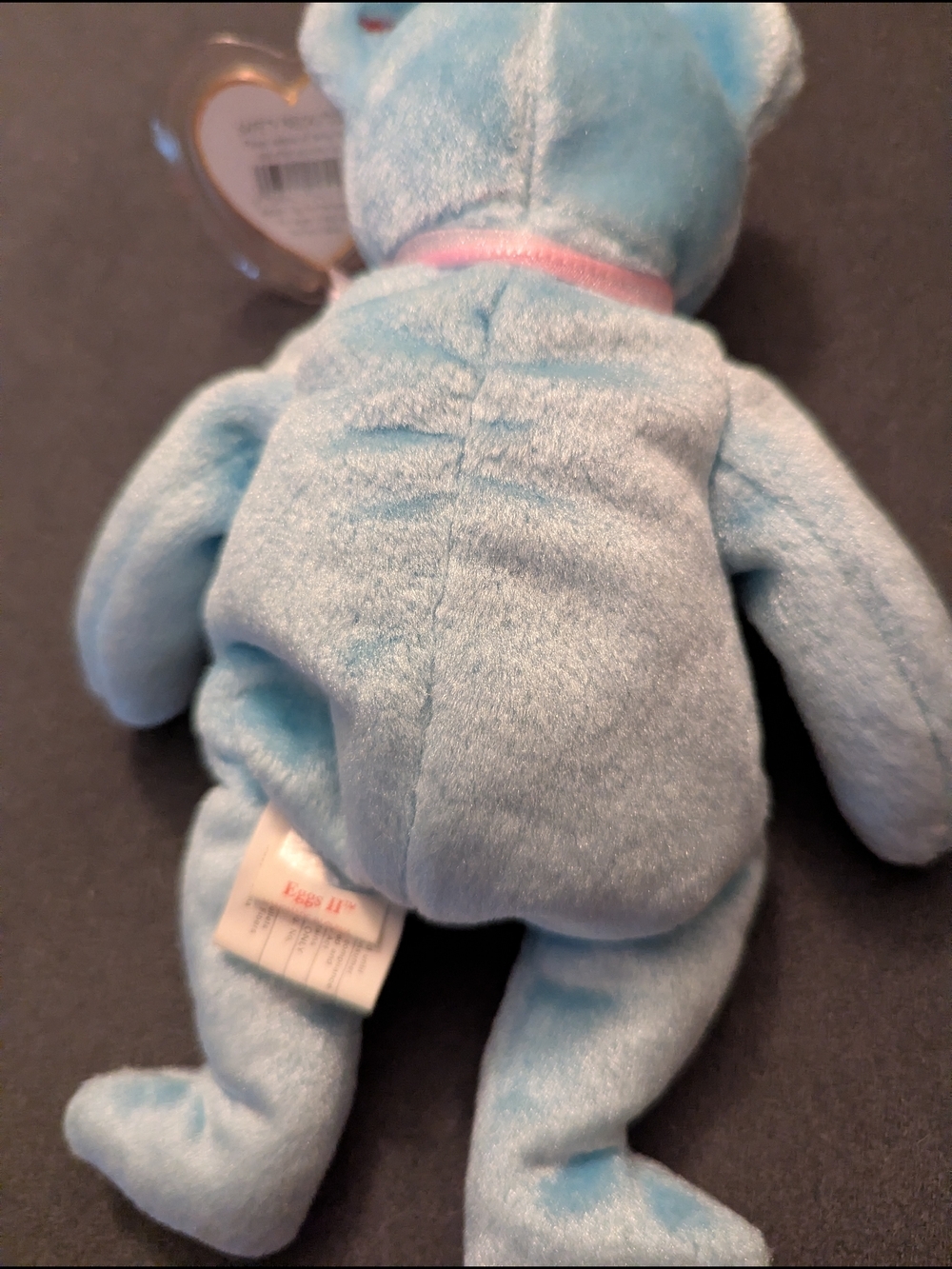 Ty Beanie Baby Eggs II the Bear - 2001 Retired Easter TLC Blue Plush - Picture 6 of 8
